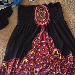 Strapless sundress or coverup